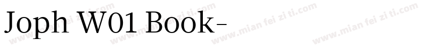 Joph W01 Book字体转换